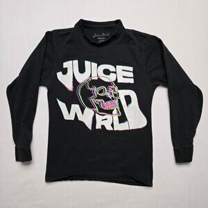 Juice Wrld Shirt  Small Black Graphic Hip Hop Music Long Sleeve Tee